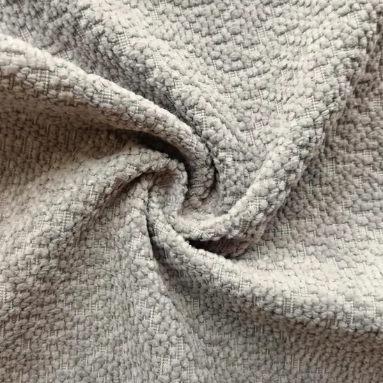 Kingcason Polyester Soft Home Deco Home Textile Polyester Upholstery Wholesale Chenille Sofa Boucle Half Fleece Fabric