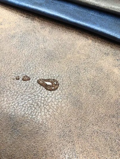 Hot Sale Technology Leather Suede 100% Polyester Fabric Dyeing with Glue Emboss Upholstery Furniture Sofa Textile Fabric