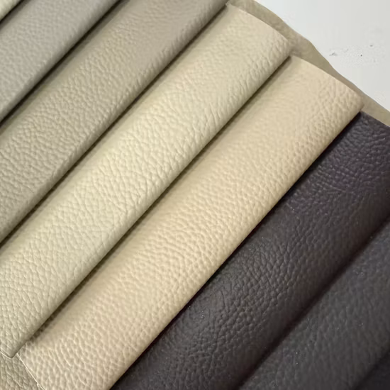 Tela de cuero de tapicería de imitación de respaldo de gamuza de fabricante de cuero de imitación de venta caliente de China para sillas de sofá