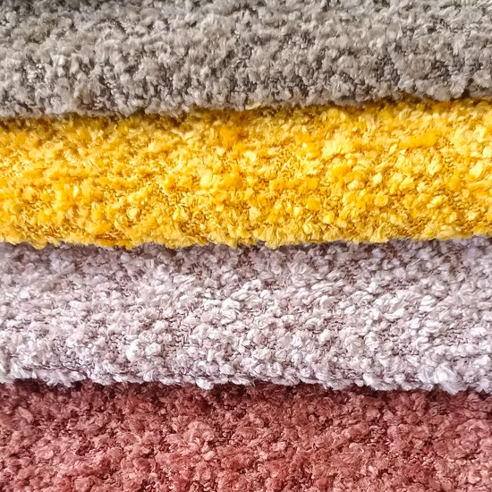 Chenille y tejido de sofá de poliéster Jacquard para muebles textiles para el hogar
