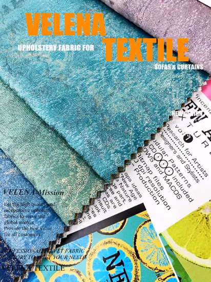 Tela textil para el hogar Teñido de terciopelo holandés con pegamento en relieve y lámina de oro plateado Tapicería Muebles Sofá Cortina Tela Fábrica de China